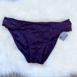 Mossimo Purple Hipster Bikini Bottoms Large